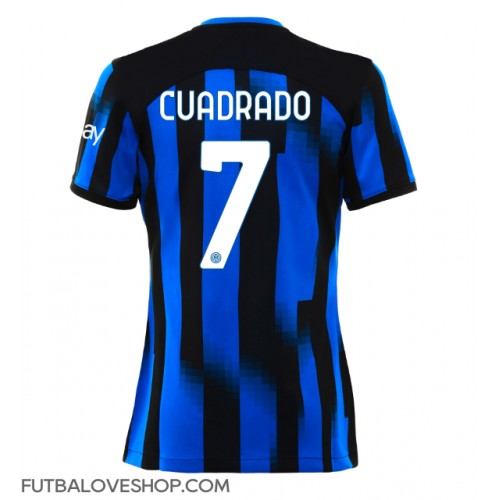 Dres Inter Milan Juan Cuadrado #7 Domáci pre Ženy 2023-24 Krátky Rukáv